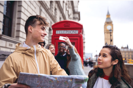 deux ados à Londres