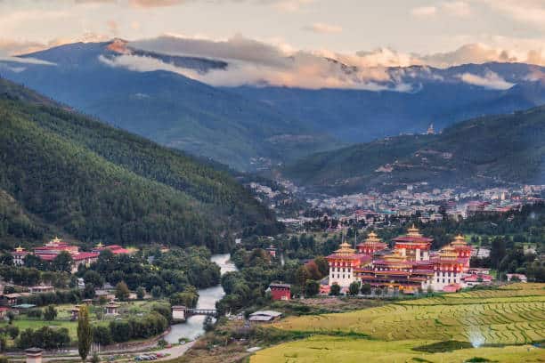 Ville de Thimpu, capitale du Bhoutan