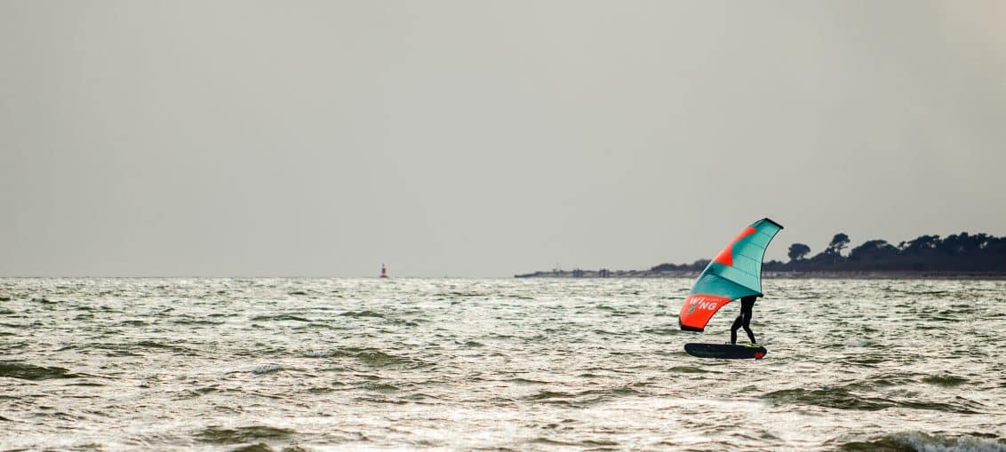 Wind foil en mer